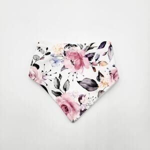 Somewhere Over Rainbows Floral Print Bandana Bib Infant Adjustable One Size